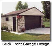 Image of Brick Front Garage Design