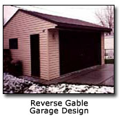 Photo of Reverse Gable Garage Design